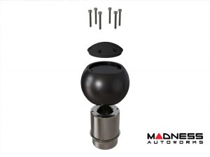 Toyota GR86 Gear Shift Knob - Stainless Steel w/ Black Acetal Outer Sleeve + Red Top 